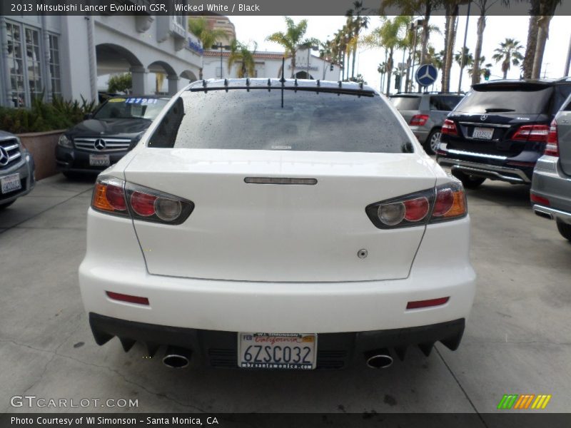 Wicked White / Black 2013 Mitsubishi Lancer Evolution GSR