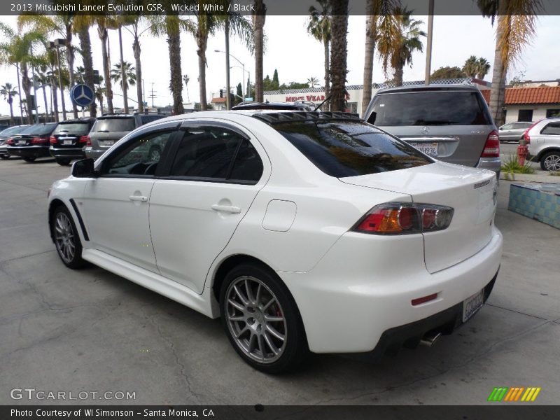 Wicked White / Black 2013 Mitsubishi Lancer Evolution GSR
