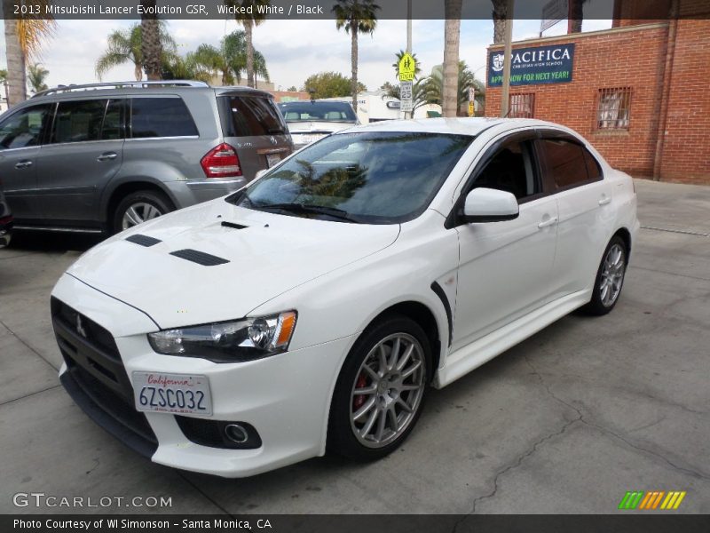 Wicked White / Black 2013 Mitsubishi Lancer Evolution GSR