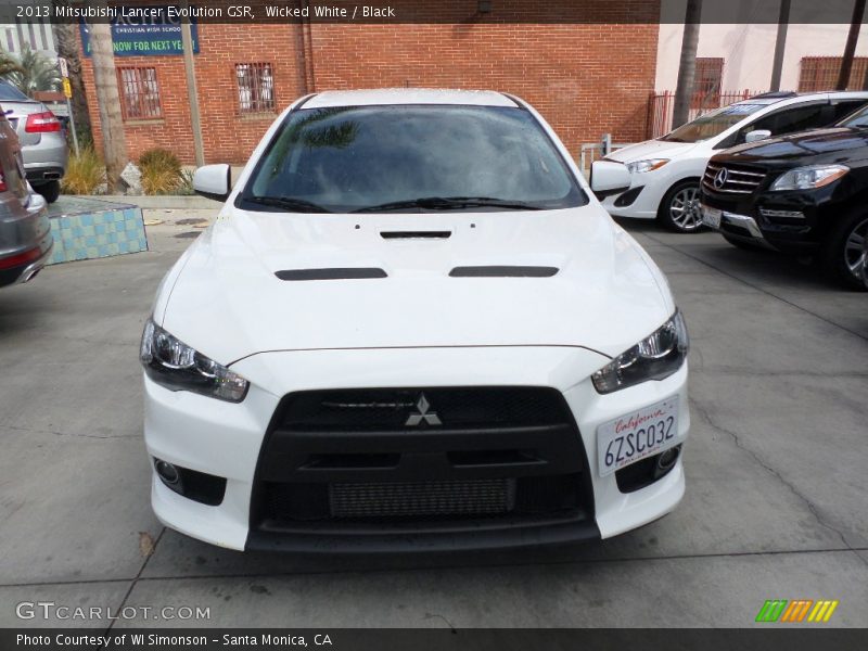 Wicked White / Black 2013 Mitsubishi Lancer Evolution GSR