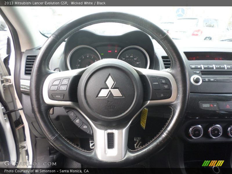 Wicked White / Black 2013 Mitsubishi Lancer Evolution GSR