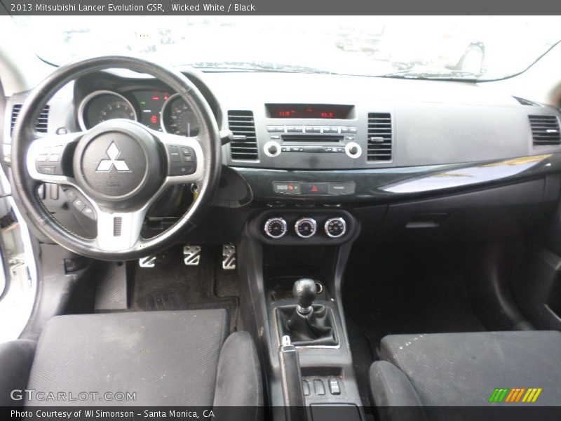 Wicked White / Black 2013 Mitsubishi Lancer Evolution GSR