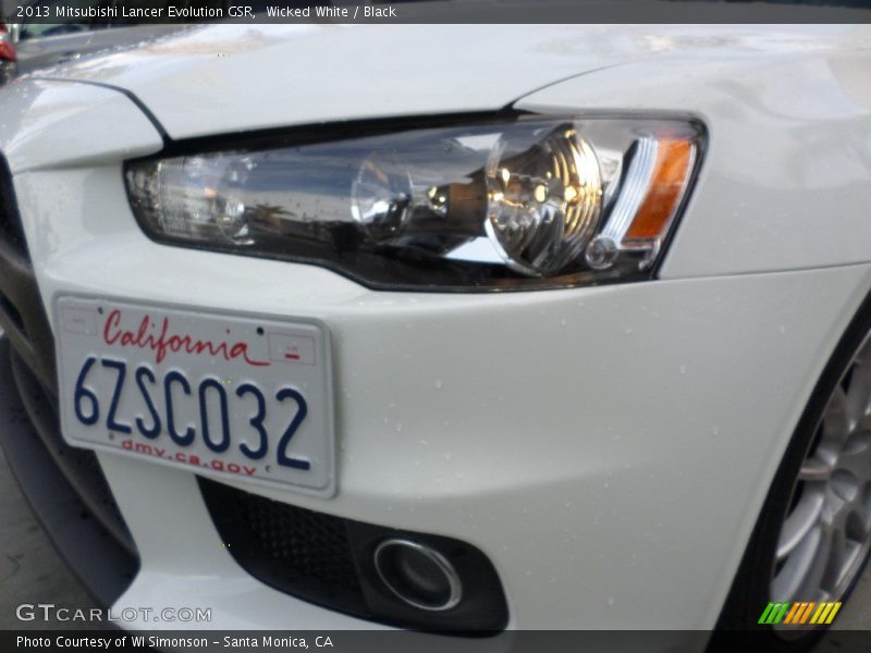Wicked White / Black 2013 Mitsubishi Lancer Evolution GSR