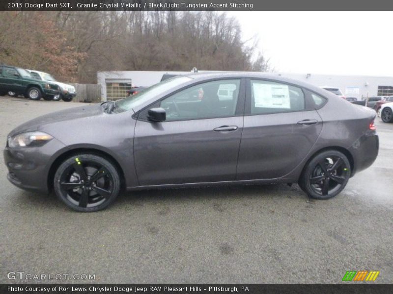 Granite Crystal Metallic / Black/Light Tungsten Accent Stitching 2015 Dodge Dart SXT
