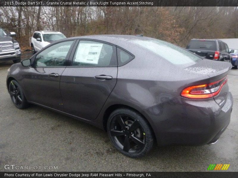 Granite Crystal Metallic / Black/Light Tungsten Accent Stitching 2015 Dodge Dart SXT