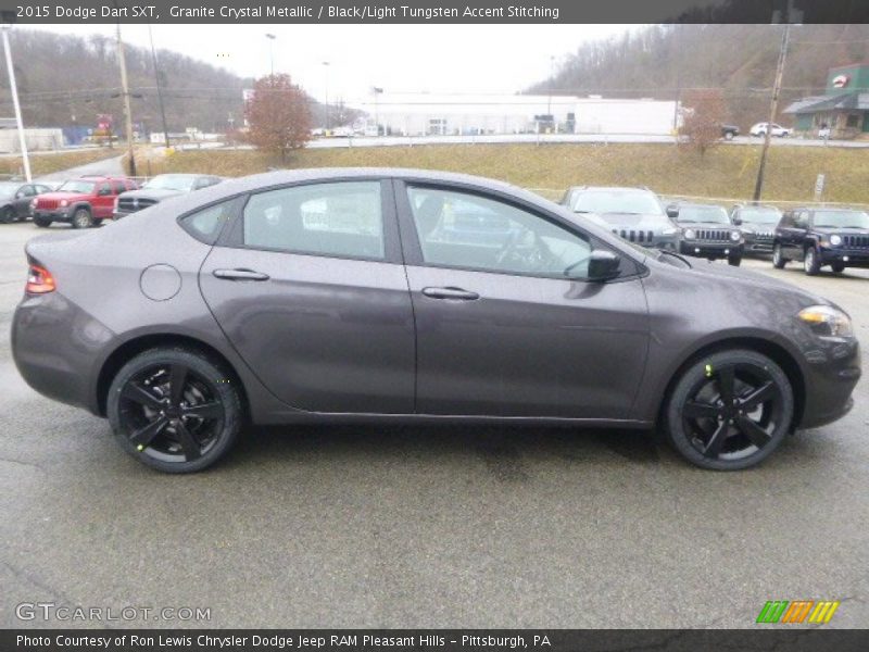 Granite Crystal Metallic / Black/Light Tungsten Accent Stitching 2015 Dodge Dart SXT