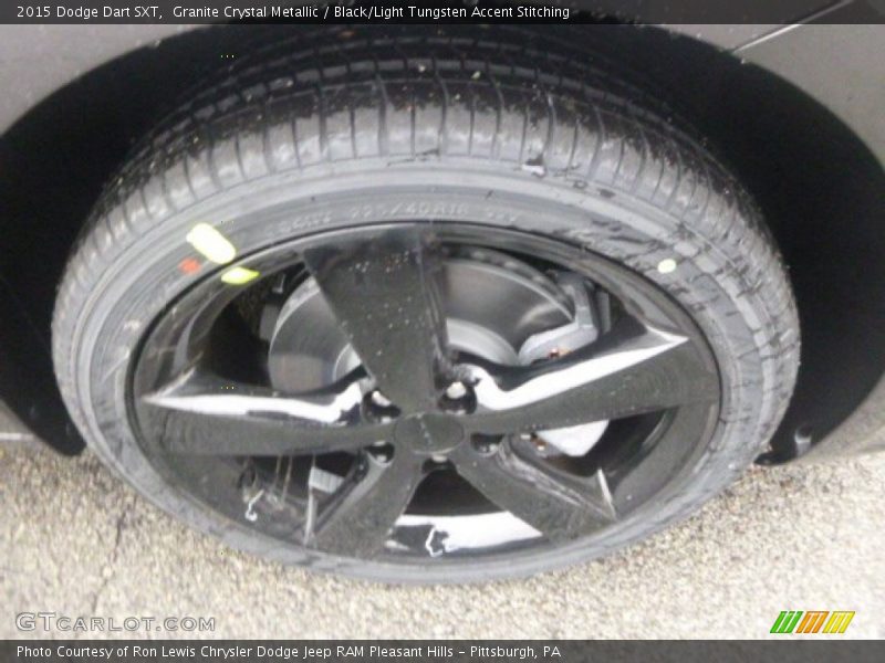 Granite Crystal Metallic / Black/Light Tungsten Accent Stitching 2015 Dodge Dart SXT