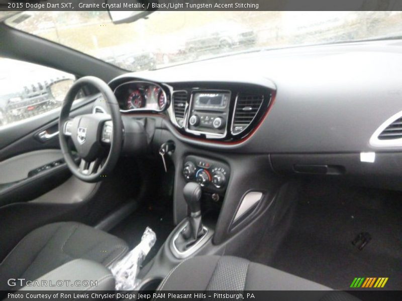 Granite Crystal Metallic / Black/Light Tungsten Accent Stitching 2015 Dodge Dart SXT