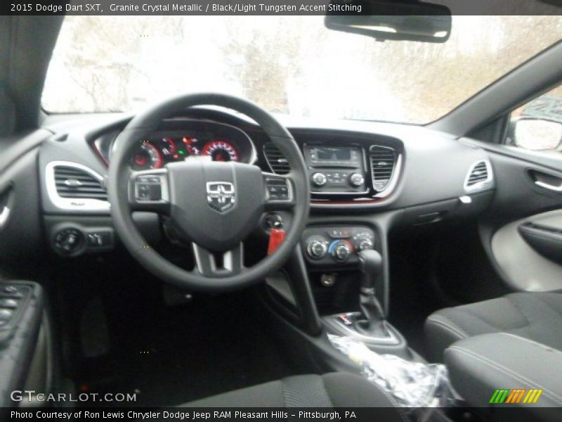 Granite Crystal Metallic / Black/Light Tungsten Accent Stitching 2015 Dodge Dart SXT
