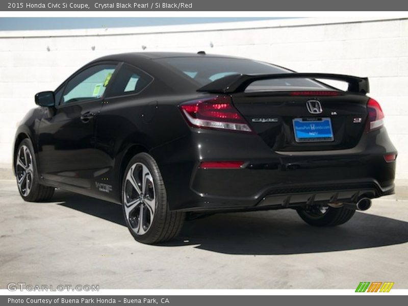 Crystal Black Pearl / Si Black/Red 2015 Honda Civic Si Coupe