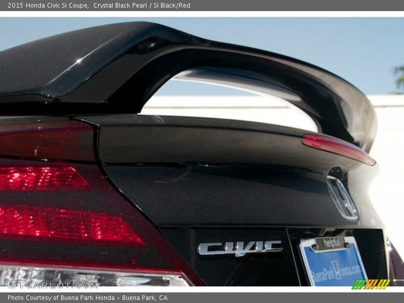 Crystal Black Pearl / Si Black/Red 2015 Honda Civic Si Coupe