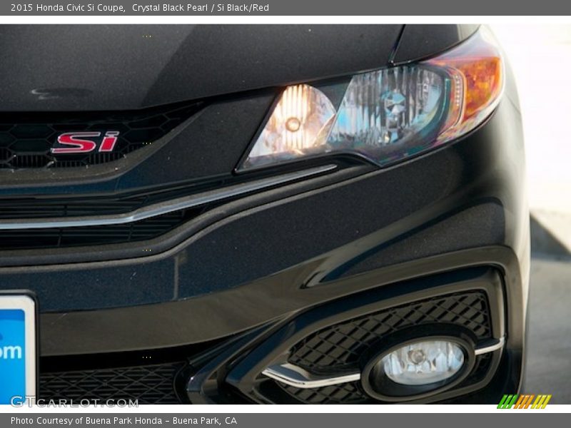 Crystal Black Pearl / Si Black/Red 2015 Honda Civic Si Coupe