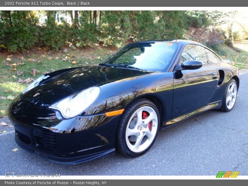 Black / Black 2002 Porsche 911 Turbo Coupe