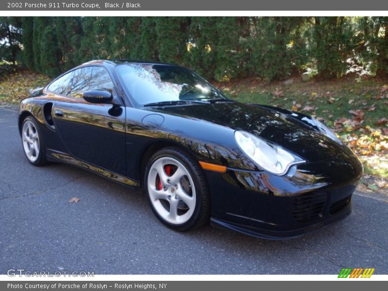 Black / Black 2002 Porsche 911 Turbo Coupe