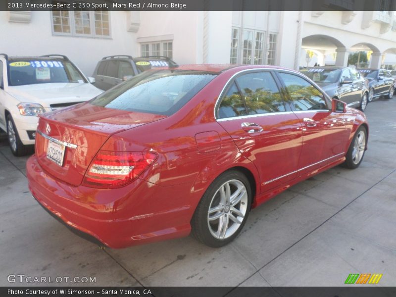 Mars Red / Almond Beige 2013 Mercedes-Benz C 250 Sport