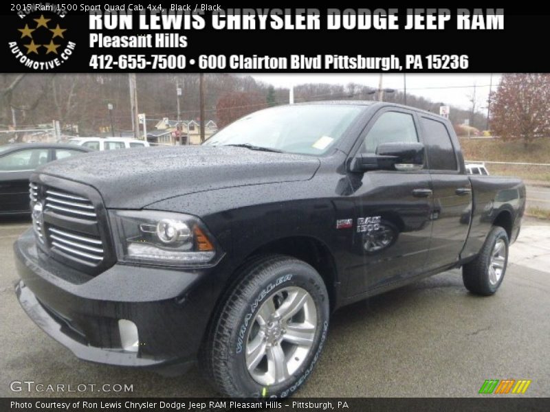 Black / Black 2015 Ram 1500 Sport Quad Cab 4x4