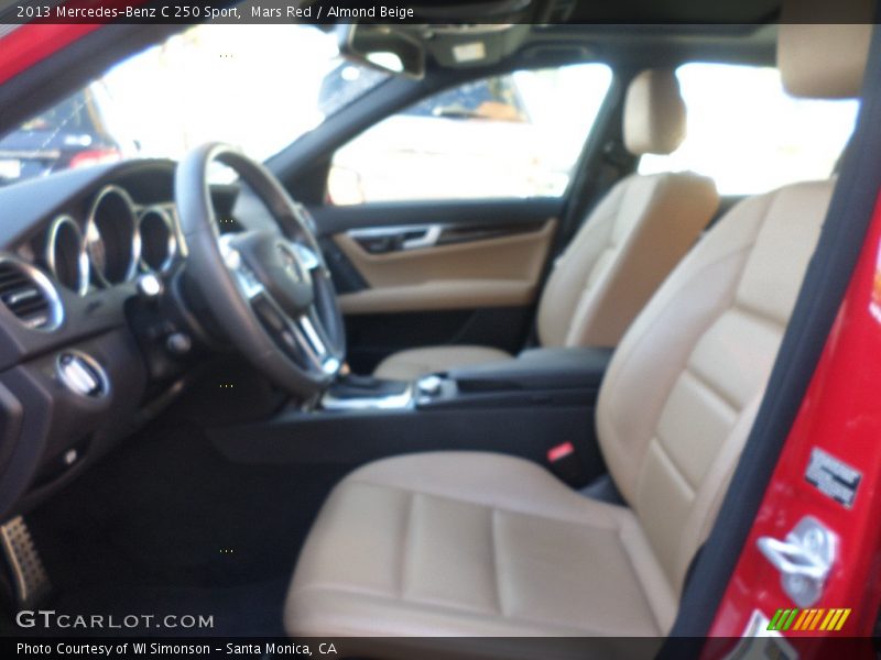 Mars Red / Almond Beige 2013 Mercedes-Benz C 250 Sport