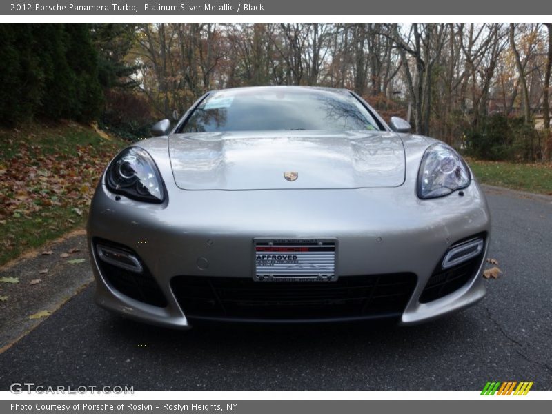 Platinum Silver Metallic / Black 2012 Porsche Panamera Turbo