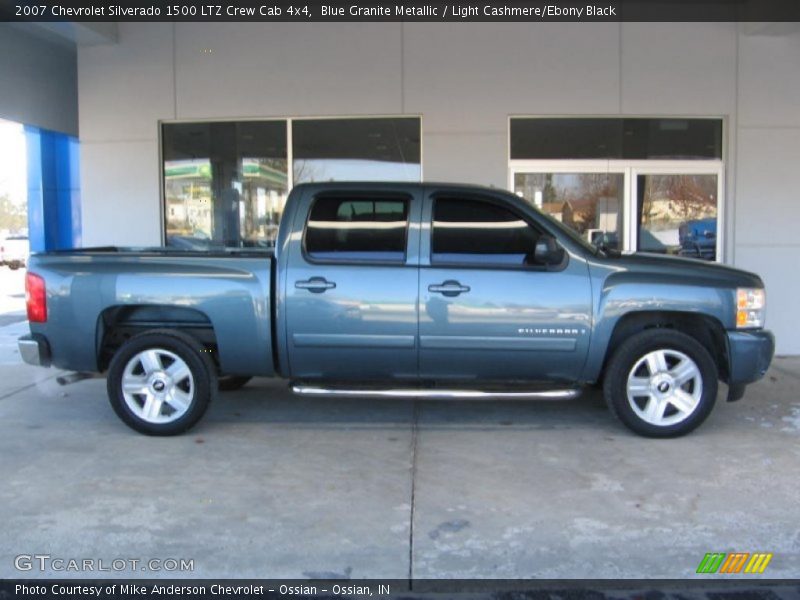 Blue Granite Metallic / Light Cashmere/Ebony Black 2007 Chevrolet Silverado 1500 LTZ Crew Cab 4x4