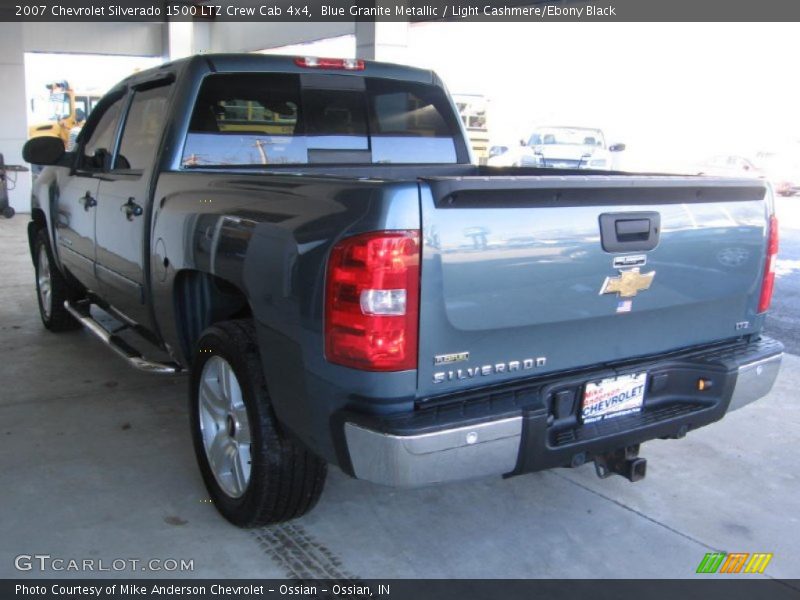 Blue Granite Metallic / Light Cashmere/Ebony Black 2007 Chevrolet Silverado 1500 LTZ Crew Cab 4x4