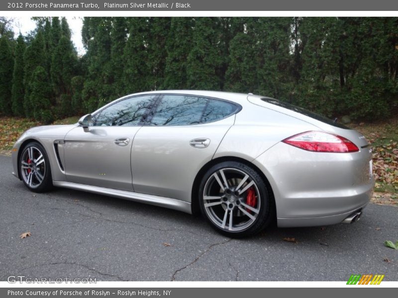 Platinum Silver Metallic / Black 2012 Porsche Panamera Turbo
