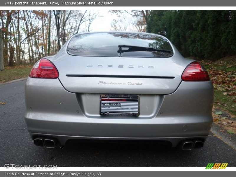 Platinum Silver Metallic / Black 2012 Porsche Panamera Turbo