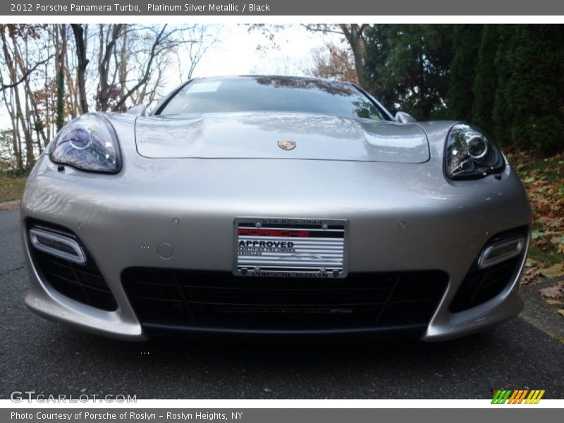 Platinum Silver Metallic / Black 2012 Porsche Panamera Turbo