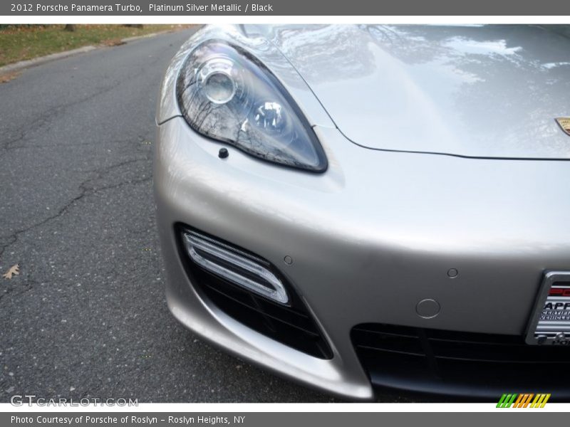 Platinum Silver Metallic / Black 2012 Porsche Panamera Turbo