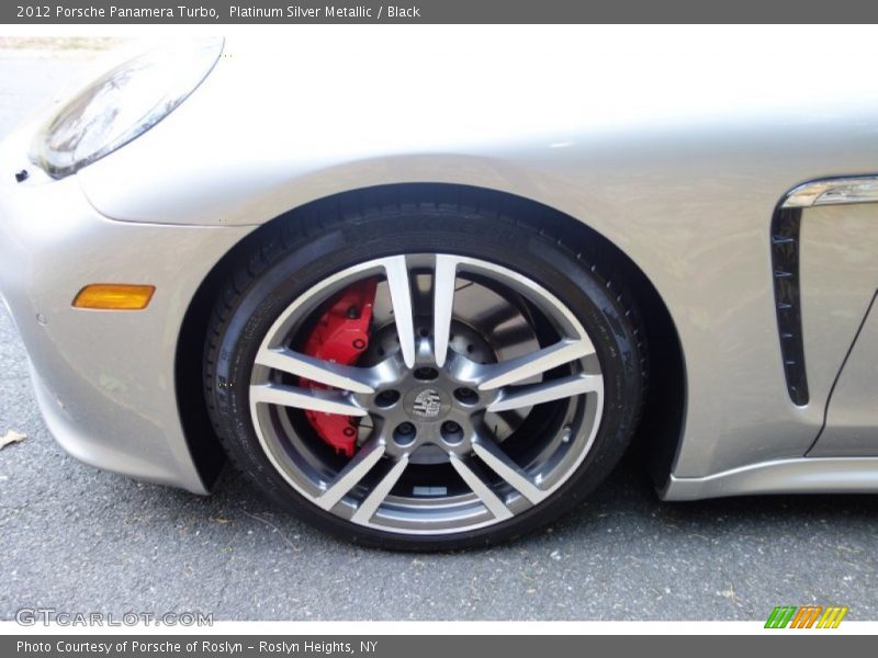 Platinum Silver Metallic / Black 2012 Porsche Panamera Turbo