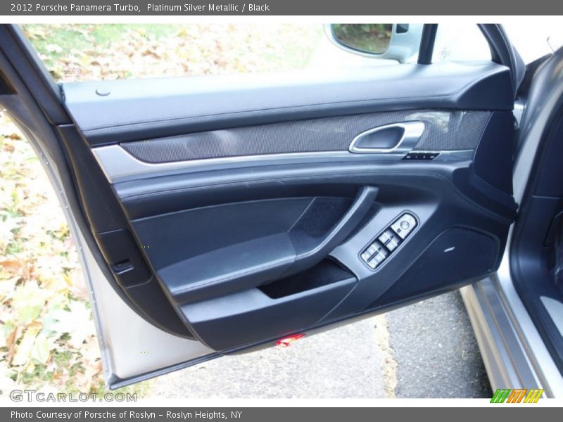 Platinum Silver Metallic / Black 2012 Porsche Panamera Turbo