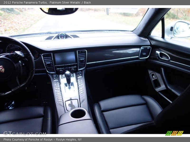 Platinum Silver Metallic / Black 2012 Porsche Panamera Turbo