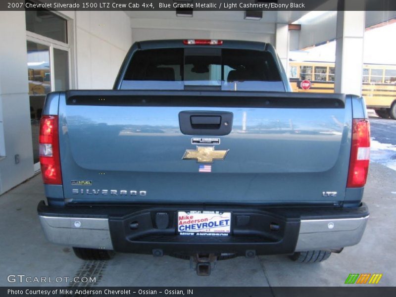Blue Granite Metallic / Light Cashmere/Ebony Black 2007 Chevrolet Silverado 1500 LTZ Crew Cab 4x4