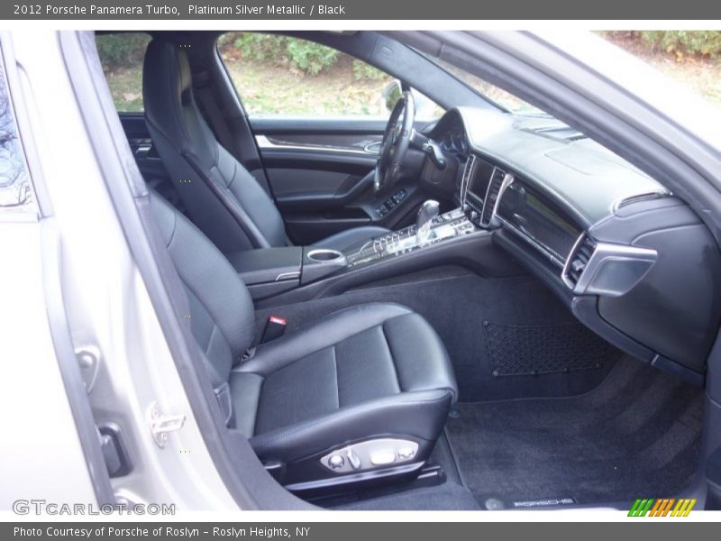 Platinum Silver Metallic / Black 2012 Porsche Panamera Turbo