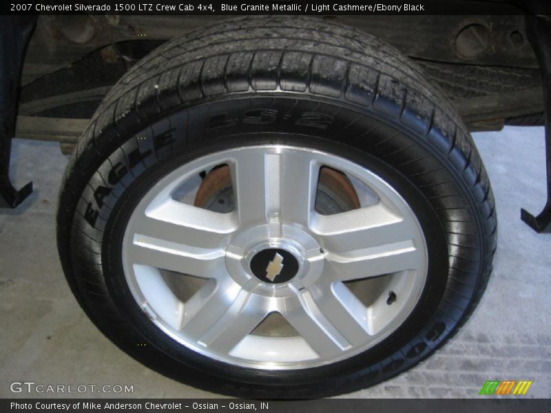 Blue Granite Metallic / Light Cashmere/Ebony Black 2007 Chevrolet Silverado 1500 LTZ Crew Cab 4x4