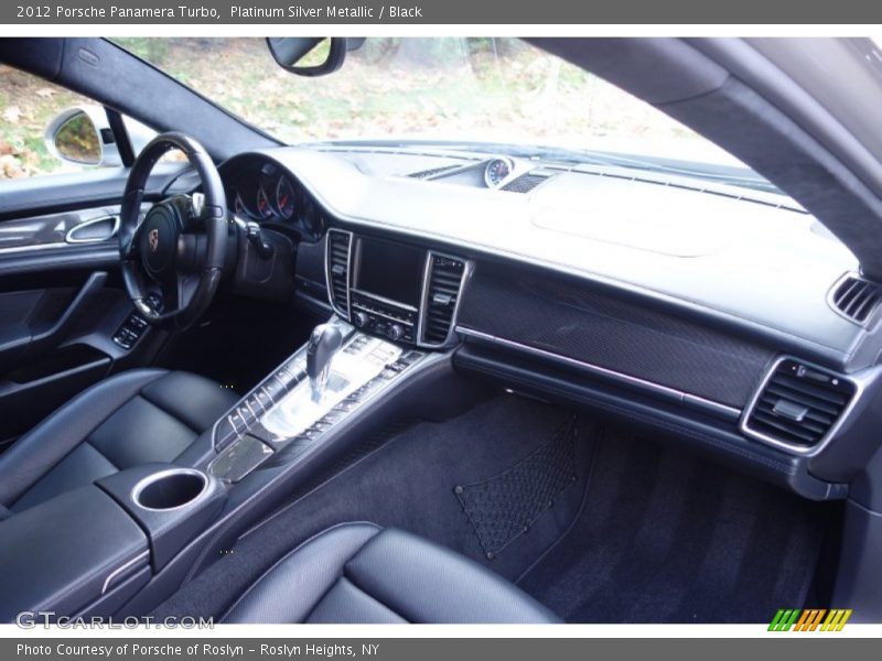 Platinum Silver Metallic / Black 2012 Porsche Panamera Turbo