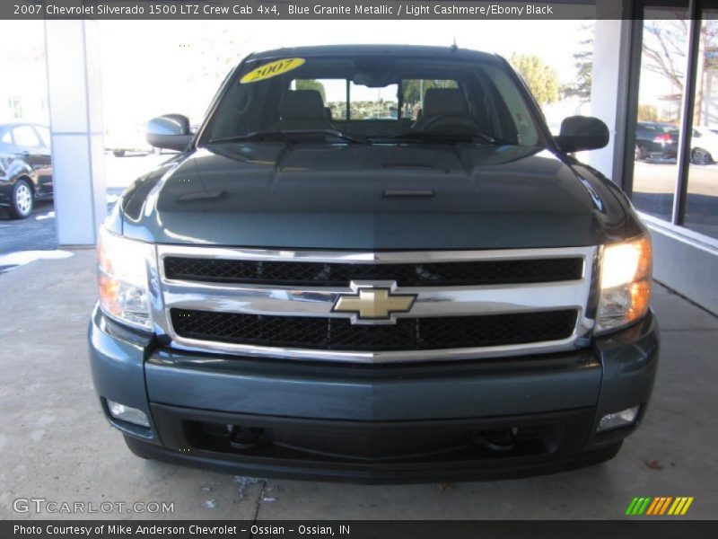 Blue Granite Metallic / Light Cashmere/Ebony Black 2007 Chevrolet Silverado 1500 LTZ Crew Cab 4x4