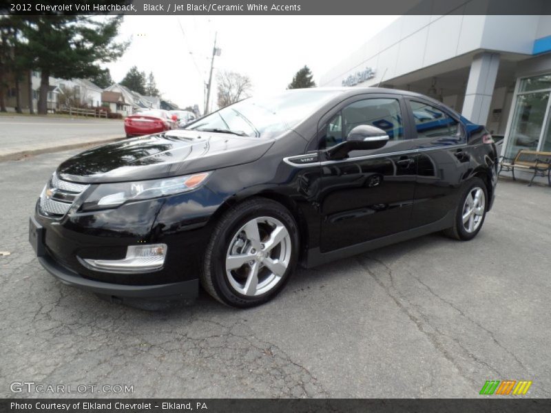Black / Jet Black/Ceramic White Accents 2012 Chevrolet Volt Hatchback