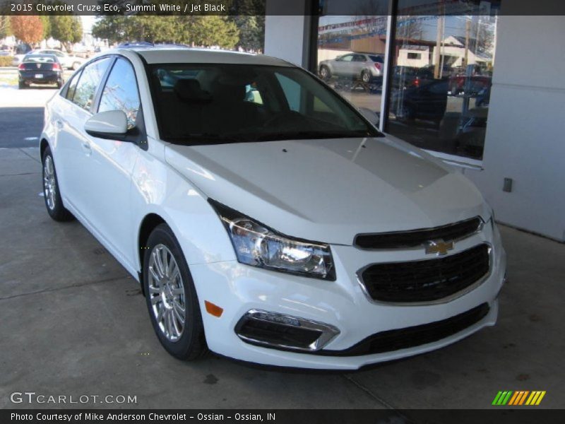 Summit White / Jet Black 2015 Chevrolet Cruze Eco