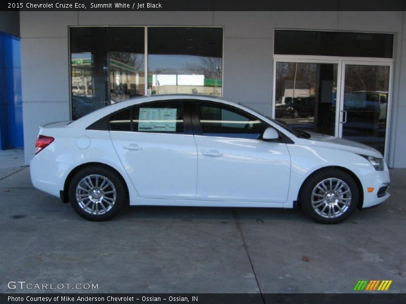 Summit White / Jet Black 2015 Chevrolet Cruze Eco