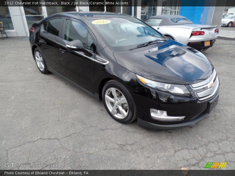 Black / Jet Black/Ceramic White Accents 2012 Chevrolet Volt Hatchback