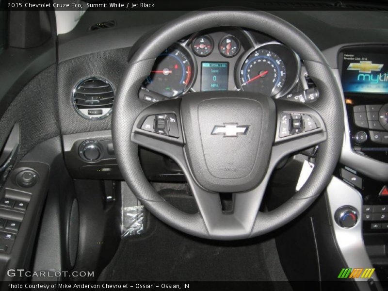 Summit White / Jet Black 2015 Chevrolet Cruze Eco