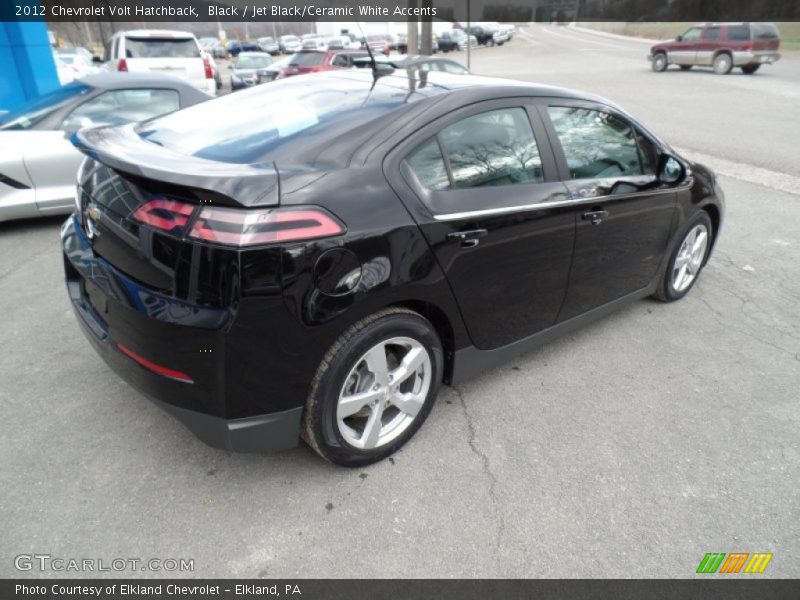 Black / Jet Black/Ceramic White Accents 2012 Chevrolet Volt Hatchback