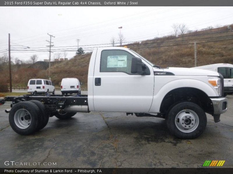 Oxford White / Steel 2015 Ford F350 Super Duty XL Regular Cab 4x4 Chassis