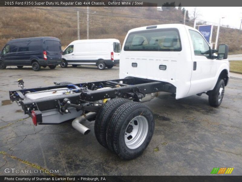 Oxford White / Steel 2015 Ford F350 Super Duty XL Regular Cab 4x4 Chassis