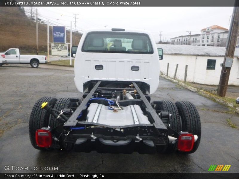 Oxford White / Steel 2015 Ford F350 Super Duty XL Regular Cab 4x4 Chassis