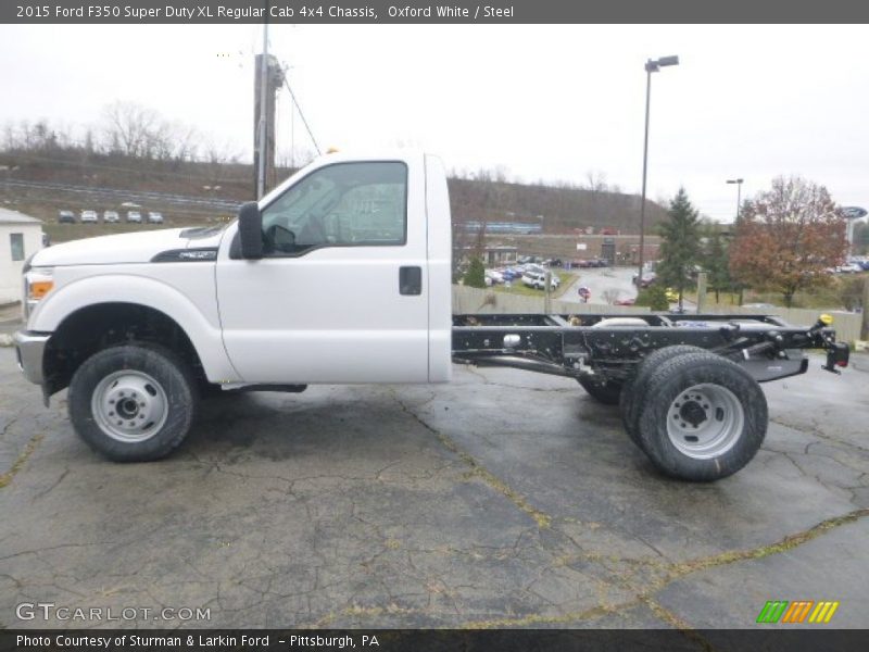 Oxford White / Steel 2015 Ford F350 Super Duty XL Regular Cab 4x4 Chassis