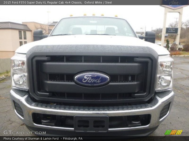 Oxford White / Steel 2015 Ford F350 Super Duty XL Regular Cab 4x4 Chassis