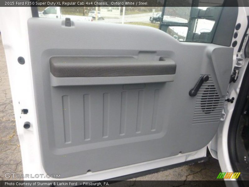 Oxford White / Steel 2015 Ford F350 Super Duty XL Regular Cab 4x4 Chassis