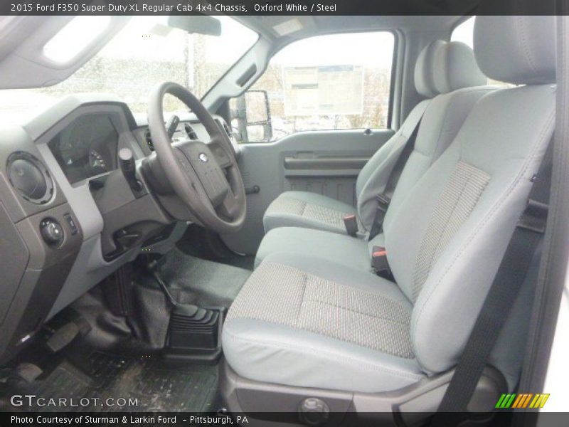 Oxford White / Steel 2015 Ford F350 Super Duty XL Regular Cab 4x4 Chassis