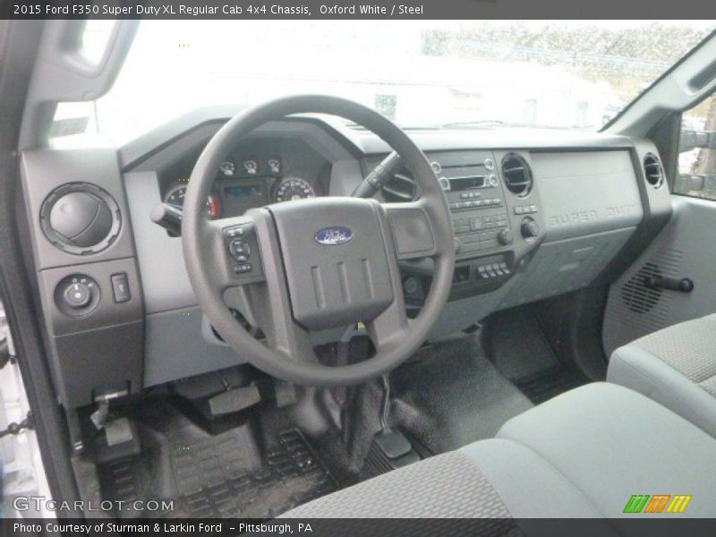 Oxford White / Steel 2015 Ford F350 Super Duty XL Regular Cab 4x4 Chassis